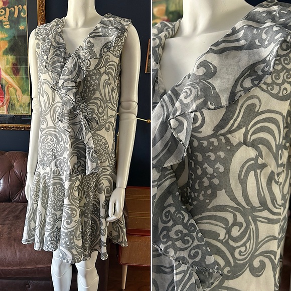 Vintage Dresses & Skirts - Vintage Union made ruffled dress AS IS